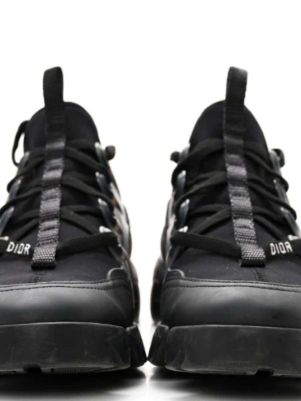 Christian Dior Neoprene Rubber Womens D-Connect Sneakers 36 Black - Picture 2 of 9